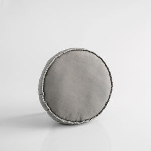 GRAY ROUND PILLOW - We Are Polen